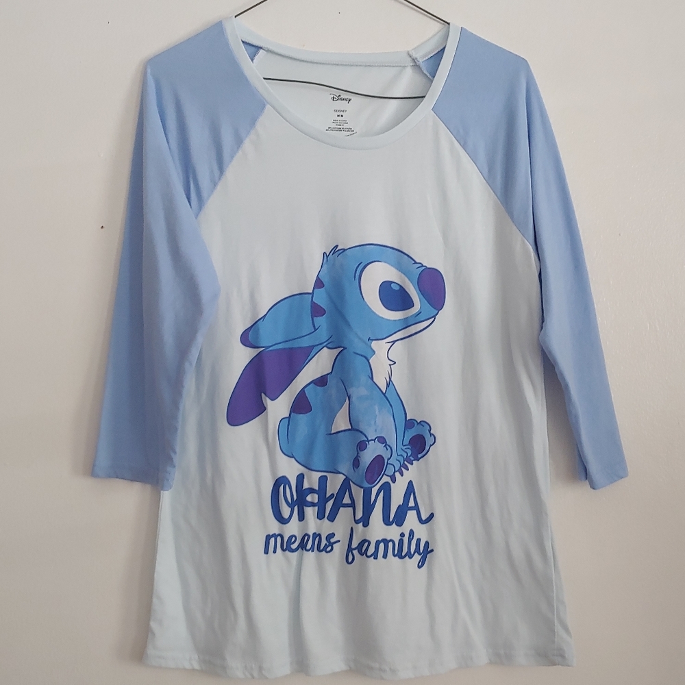 Disney. Pajama top in blue.
